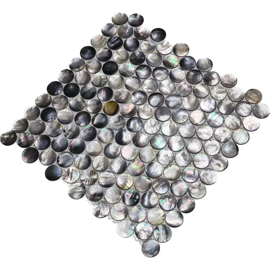 Penny Mother of Pearl Dark Pearlized Backsplash FCMPT21 我的商店
