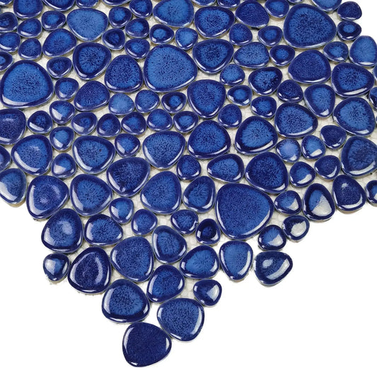 Midnight Lagoon Pebble Mosaic Tile FCCPT102 我的商店