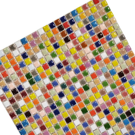 Prism Squares Backsplash Tile Porcelain Mosaic 我的商店