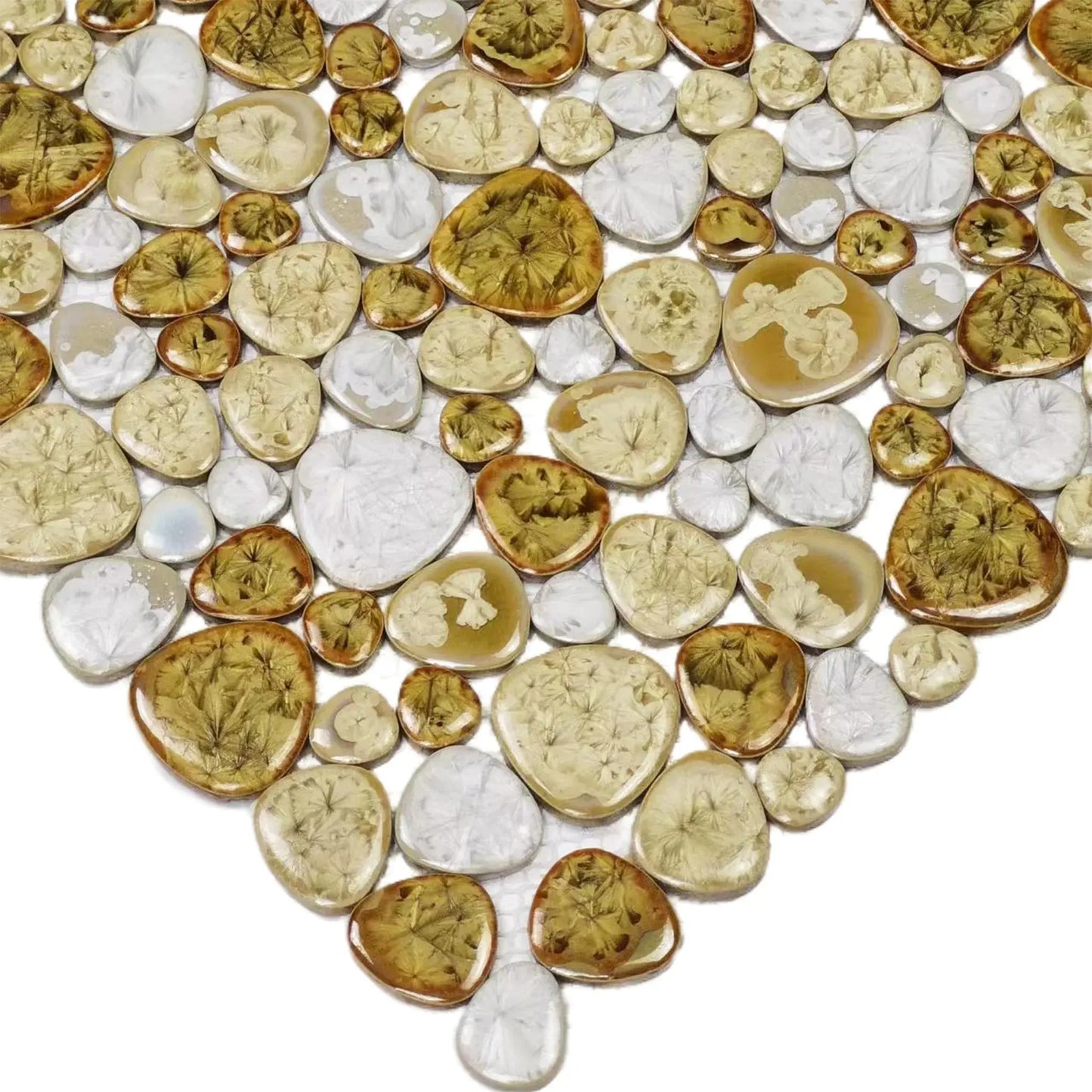 Champagne Sunlit Pebble Mist Tile 我的商店