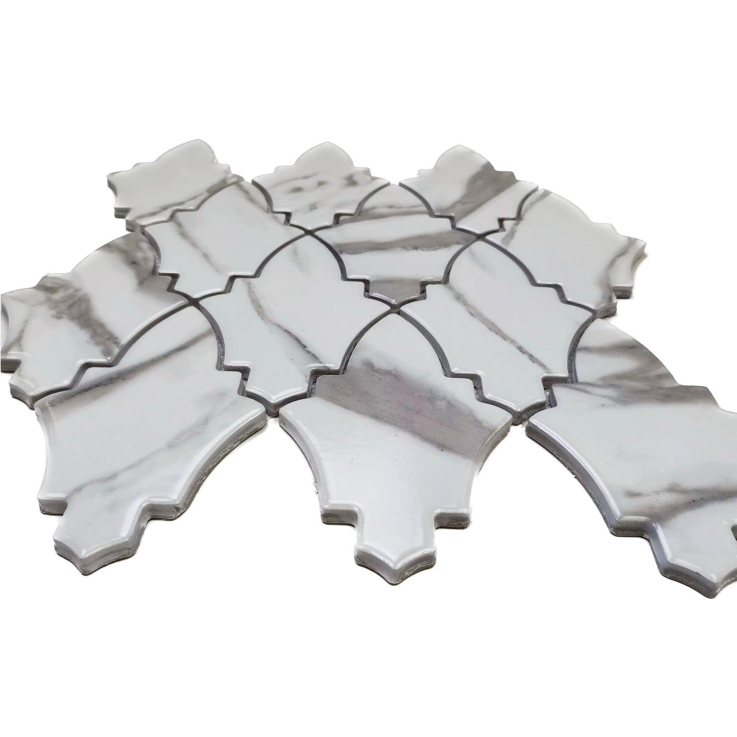 Arrow Bianco Carrara Porcelain Tile For Kitchen and Bathroom FCCPT061