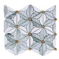 Green and Carrara White hexagonal natural marble tiles are suitable for walls, floors, and shower walls in kitchens, bathrooms, and living rooms MST081