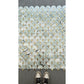 Natural turquoise marble and Gold stainless steel tiles mosaic for walls in kitchens, bathrooms, and living rooms MST082