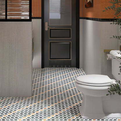 Modern geometric natural stone mosaic wall tile for high-end interior design and spa shower flooring - Foctile Mosaic