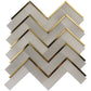 Gold Accent Gray  Subway Marble Mosaic FCSMT49