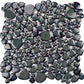 Navy Blue Pebble Porcelain Mosaic Tiles For Pool And Bathroom FCCPT104