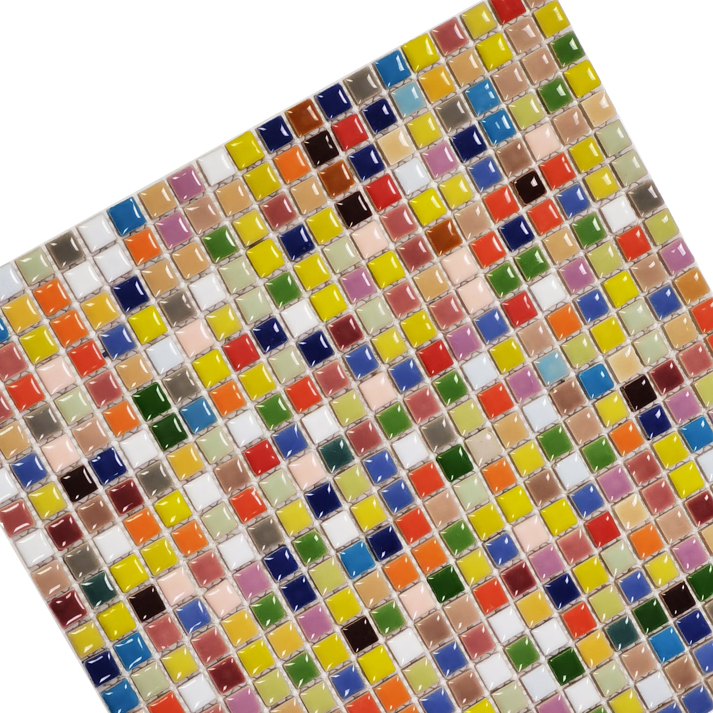 Prism Squares Backsplash Tile Porcelain Mosaic