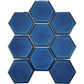 Oceanic Blue Large Hex Mosaic