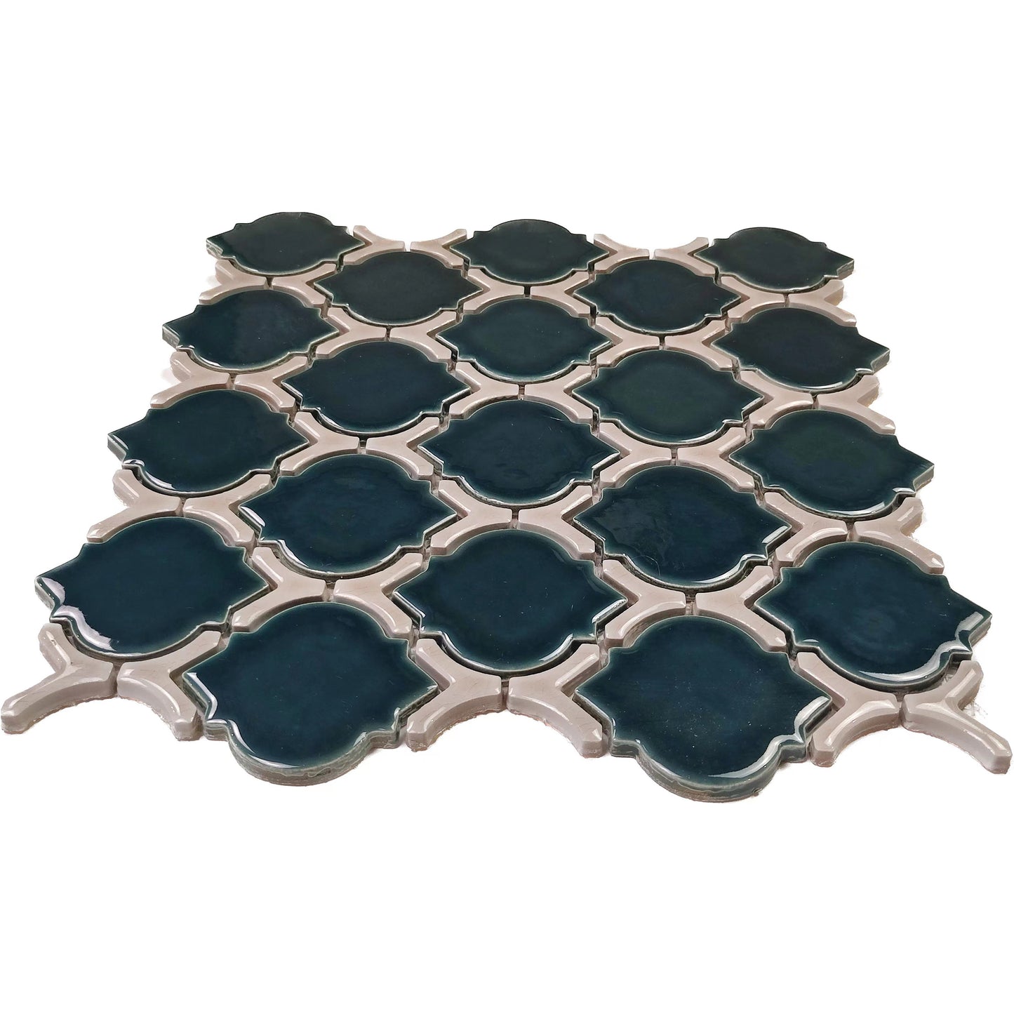 Jasper Arabesque  Backsplash Tile Porcelain Mosaic FCCPT031