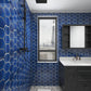 Oceanic Blue Large Hex Mosaic